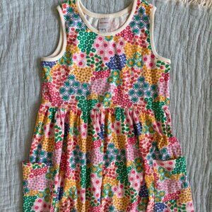 Hanna Andersson Sleeveless Pocket Print Dress.  Girls Size 10.